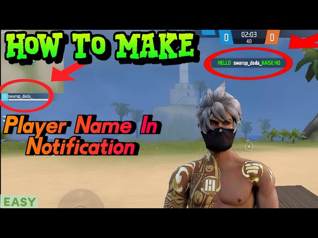 How to Show Player Name in Notification | Free Fire Craftland Script Tutorial | SSFYT