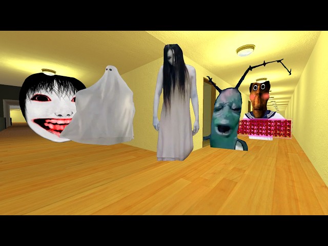 PNAKTON YOSHIE KAYAKO CUTE OBUNGA AND ALL 3D NEXTBOT IN HOTEL GMOD   #nextbots #gmod