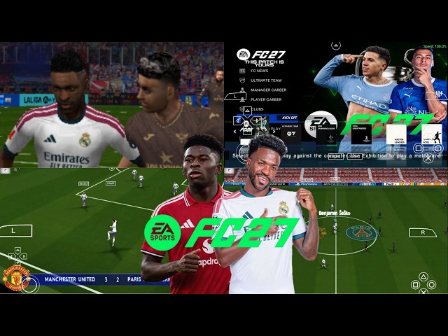 EA SPORTS FC 27 PPSSPP NEW UPDATE LATEST TRANSFERS & KITS 26/27 ANDROID OFFLINE