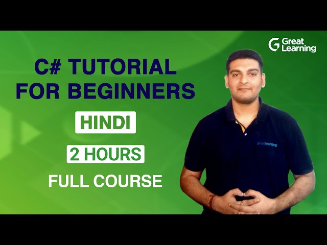 C# Tutorial For Beginners In Hindi | Learn C# Programming in 2022 | Great learning