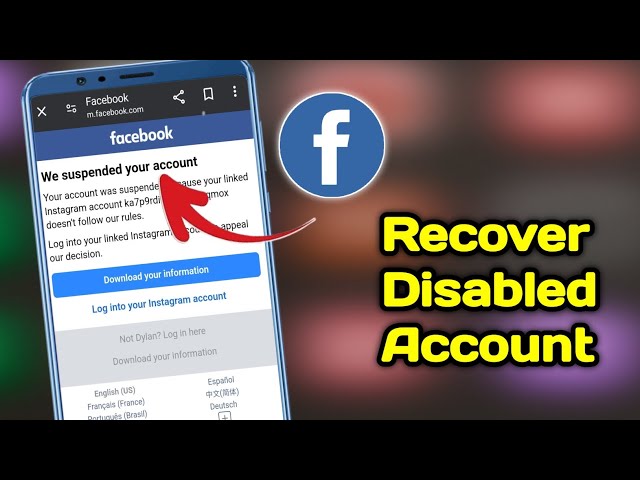 ✅ How to Recover Disabled Facebook Account | Recover Suspended FacebookAccount | Unlock Facebook