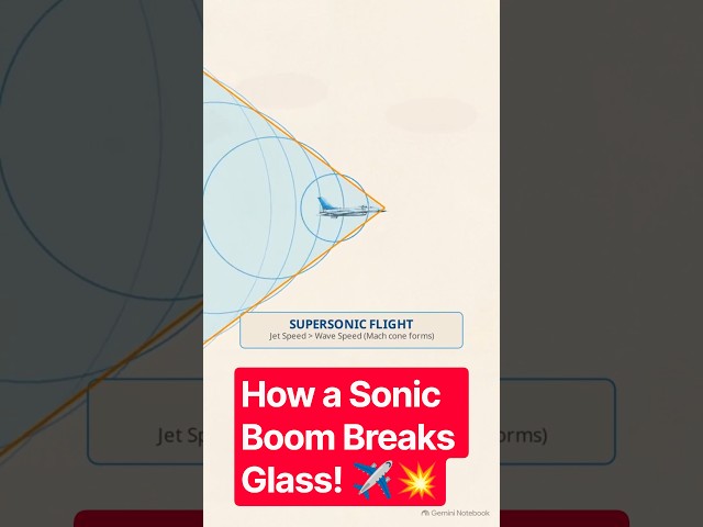 How a Sonic Boom Breaks Glass! ✈️💥 #shorts