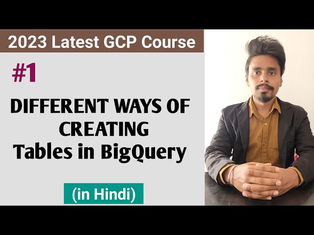 BigQuery Mein Table Create Karna Sikho alag-alag tariko se