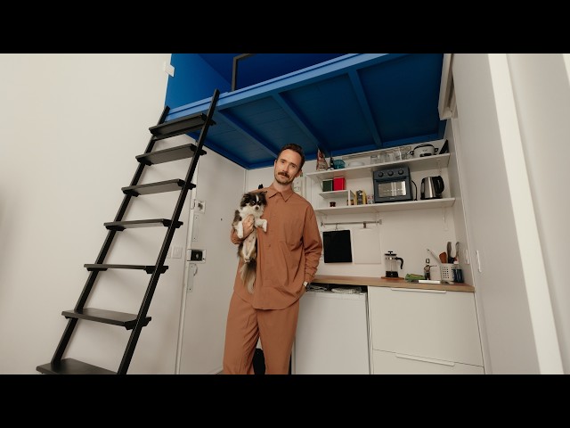 How He Lives in Just 10m² in Paris | Room Tour