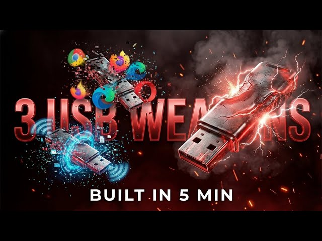 Try these "3" DIY KILLER HACKING tools with your flash drive in UNDER 5 MINUTES