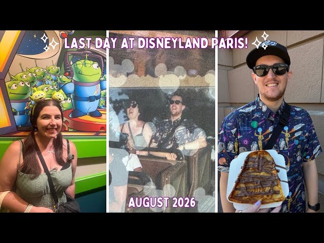 Last Day in Disneyland Paris! Sunday Crowds, Luggage Storage & Travel Home Delays! | DAY 3 AUG26