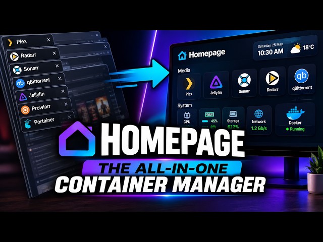 Homepage - The Ultimate Dashboard for Your Docker Containers