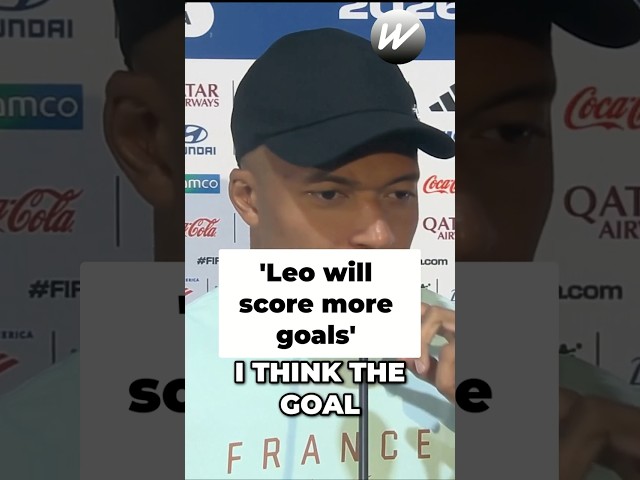 Mbappe backs Leo Messi to win golden boot #shorts