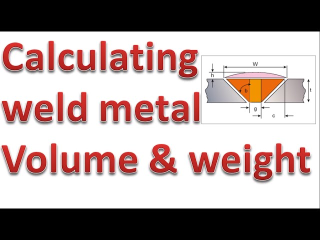 Calculating piping weld metal volume and weight / V butt weld joints