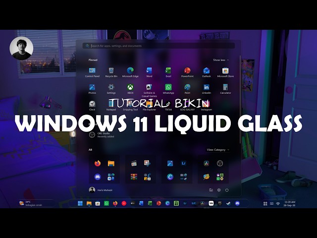 Cara Ubah Tampilan Windows 11 Jadi Liquid Glass Aesthetik!