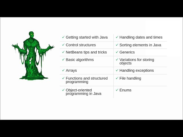 Easy-to-follow #Java programming - Course summary