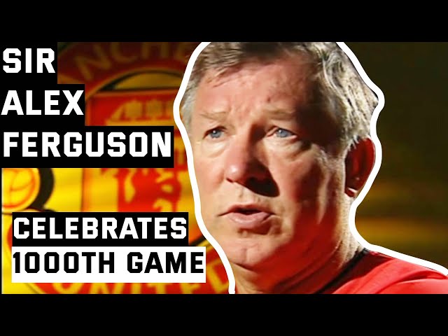 Celebrating Sir Alex Ferguson's 1000th game in charge of Manchester United | November 2004