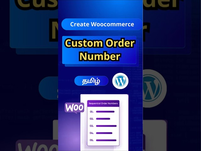 Change Order Number WooCommerce 2026🔥