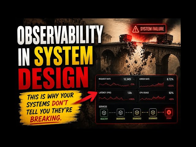 Observability in System Design: Metrics Logs  Tracing
