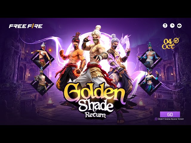 Golden Shade Bundle Return Confirm Date | New Event Free Fire Bangladesh Server| Free Fire New Event