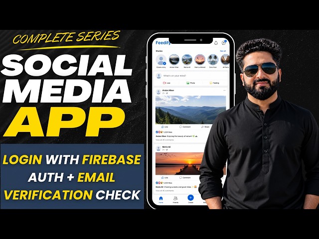 Login with Firebase Auth + Email Verification Check | Social Media App Part 10 (2026)