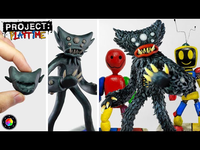How to make KILLY WILLY and PLAYERS (Balloon and Robot) Project Playtime out of Clay | PlastiVerse
