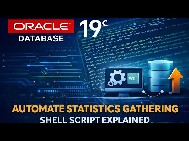 Oracle 19c Statistics Gathering Automation | Real DBA Production Script Explained | stats gathering 