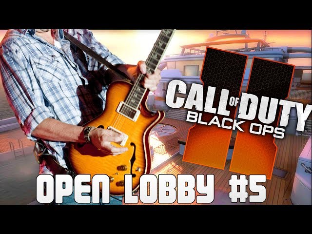 Playing Guitar on Black Ops 2 - Open Lobby #5 (Posting Fan Twitter Comments)