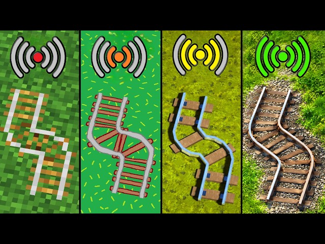 All Rails with random Wi-Fi in Minecraft Experiment