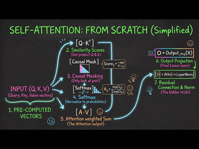 Multi-Head Self-Attention Explained + Coded Easily! | C++ LLama Inference Engine Pt.6