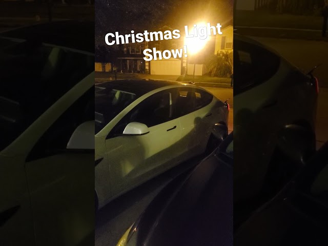 Tesla Christmas Light Show! #shorts