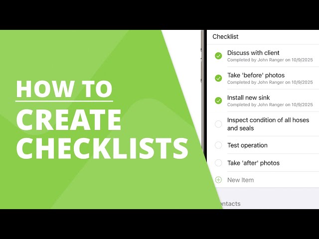 How to use Checklists in ServiceM8
