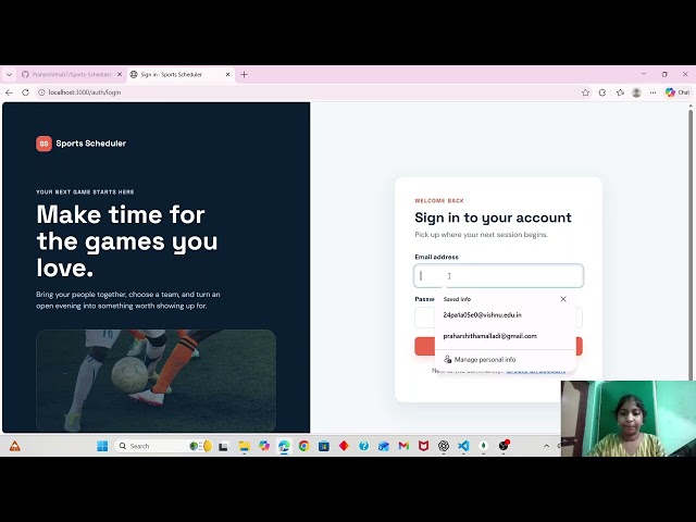Sports Scheduler | Full-Stack Capstone Project | Node.js, Express.js & MongoDB