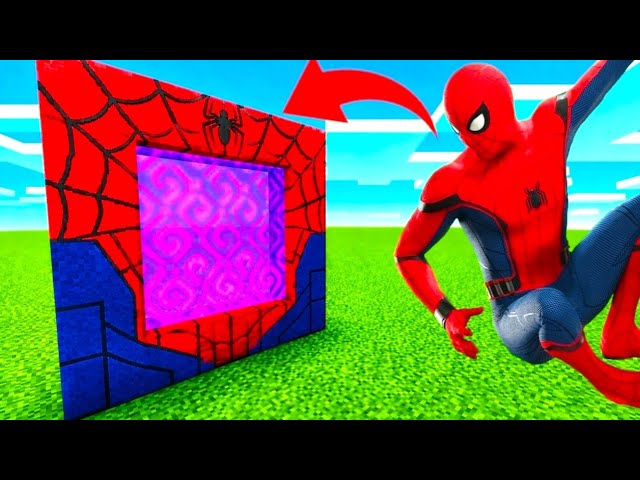 How To Make a Portal to the Spiderman Dimension. Minecraft PE