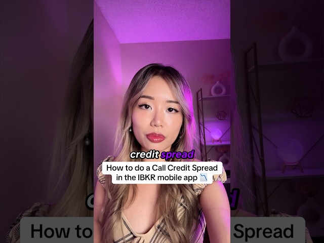 How to do a Call Credit Spread in the IBKR mobile app 📉 #trading #stocks #options