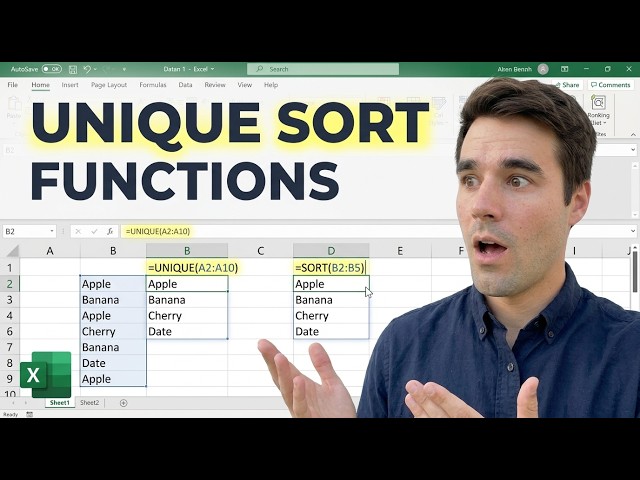 Excel Dynamic Array Functions [Verified]