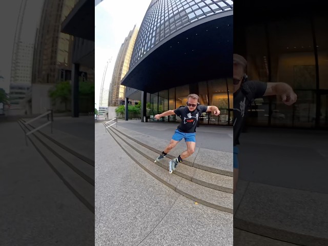 3 Step PowerDrop.  #inlineskating #rollerblading #cityskating