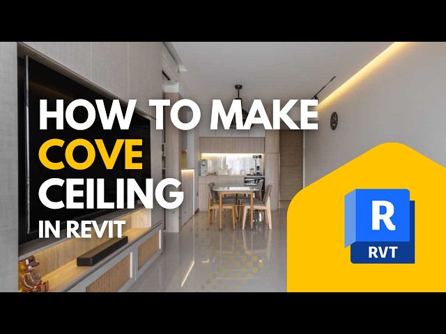 How to make a Cove Ceiling in Revit Using Sweep