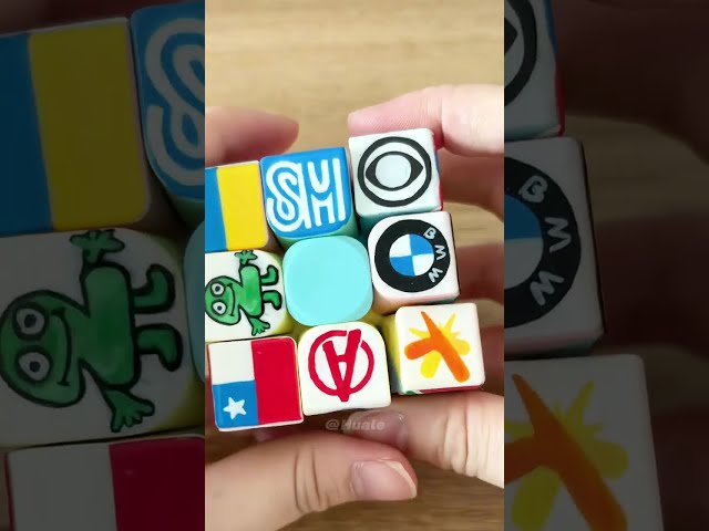 Draw on the Rubik's|Cube Customize the Rubik's Cube#drawing #diy #art #rubikscube