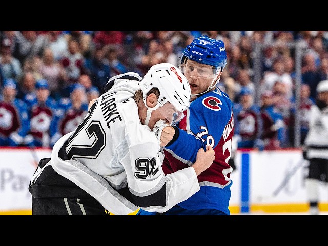 Nathan MacKinnon DROPS THE GLOVES!