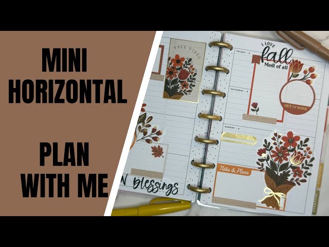 Happy Planner Mini Horizontal | Plan with Me | Sep 28-Oct 4 | @TheHappyPlannerChannel A Festive Year