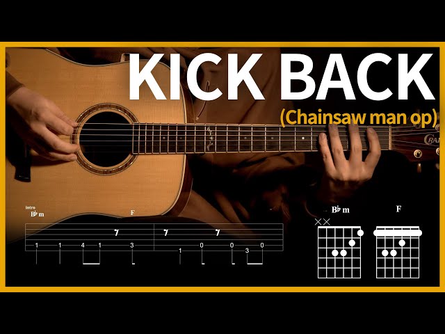 1.KICK BACK - Kenshi Yonezu 【★★★★★】 | Guitar tutorial | (TAB+Chords)