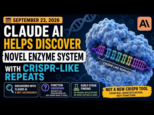 Claude discovers a novel enzyme system with CRISPR-like repeats

Create an accurate, engaging explai