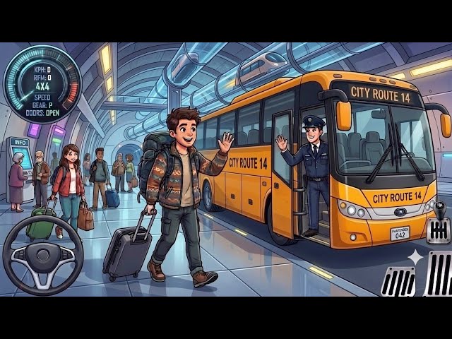 IDBS Bus Simulator 2024: Best City Route Bus Driving 3D Game! Extreme Roads & Android Gameplay 3
