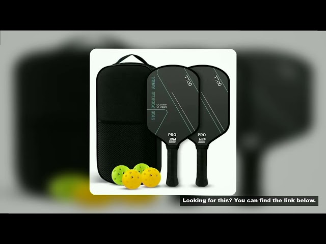 Pickleball Paddle T700 Carbon Fiber 16MM Pickleball Rackets Set Frosted Surface USAPA Approved Light