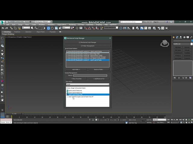 Mechanical Script Manager