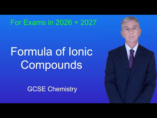 GCSE Chemistry Revision "Formula of Ionic Compounds"