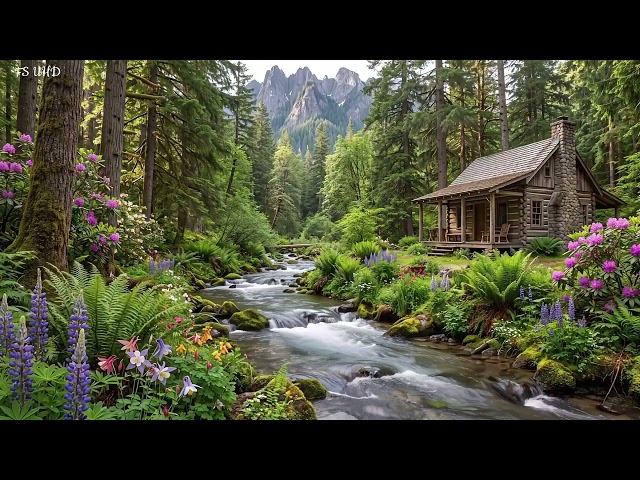 Forest Ambience, Peaceful Birdsong and Calming River | Relax, Focus, Sleep