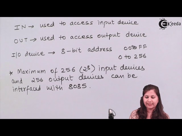 Interfacing I/O Devices with 8085 Microprocessor Memory Mapped and Peripheral Mapped I/O Interfacing