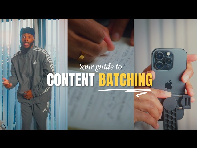 How to film a month of content in one day