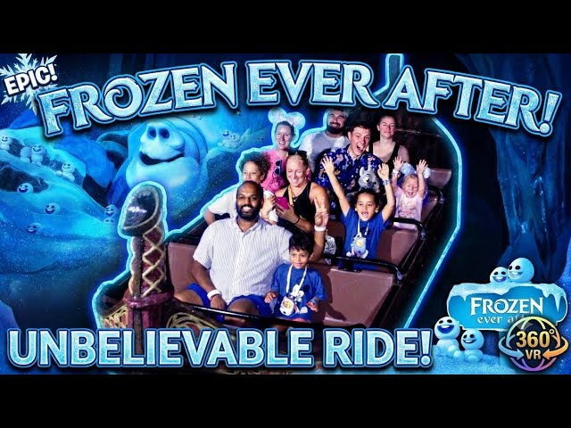 Kali Family ride Frozen Ever After at Epcot - Spring Break 2026 - VR 360 Video