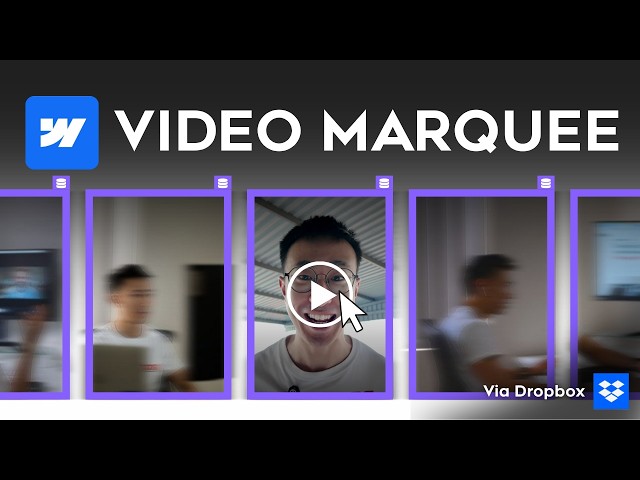 How to Build an Endless CMS Video Marquee in Webflow (Tutorial)