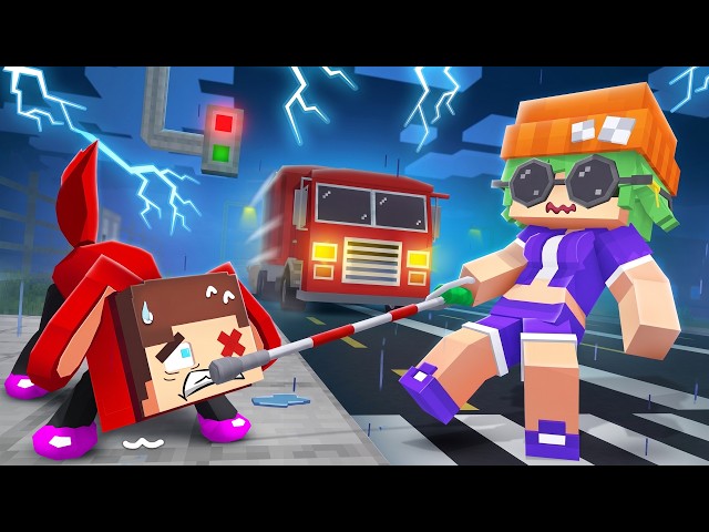 JJ DOG Saves Blind IVY! - Maizen Minecraft Animation