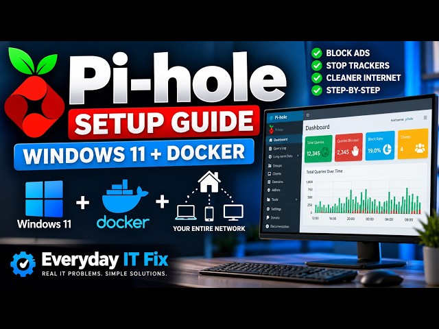 How to Set Up Pi-hole on Windows 11 Using Docker (Step-by-Step)