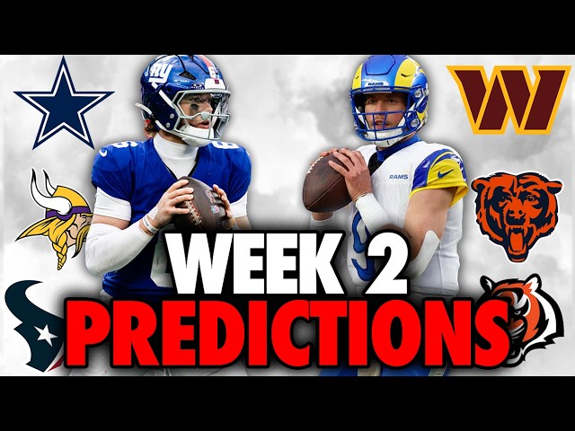 NFL Week 2 Predictions for EVERY GAME!! | NFL Analysis